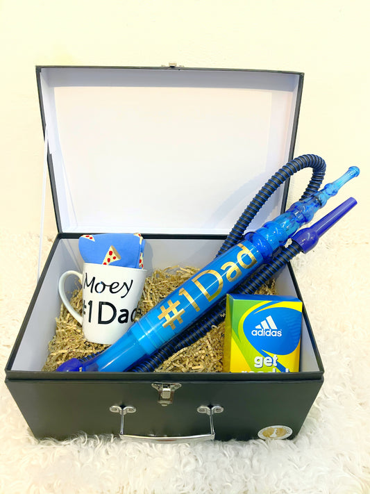 personalised box with ice hose, mug, perfume/cologne